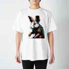 アートワーク探偵のアート風うさぎ Regular Fit T-Shirt