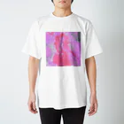 KIWISUKIのマーブリング（ピンク） スタンダードTシャツ