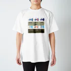 さかなＮＡＮＡＫＯのネオンタキシード系グッピー Regular Fit T-Shirt