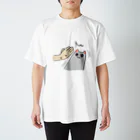 YOSHInekoのびっくり猫 スタンダードTシャツ