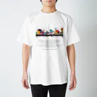 鳥救うSUZURIの『鉄橋わたりどり』【寄付付き商品】 Regular Fit T-Shirt