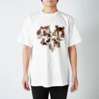 sayapochaccoのMy favorite terrier in the shape of a heart♥brown~beige~white スタンダードTシャツ