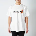 ArayashikI_Japanの炎-Blazing Fire-【淡色系アパレル】 Regular Fit T-Shirt