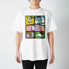 mamezoのパンダおっさんコミック風 Regular Fit T-Shirt