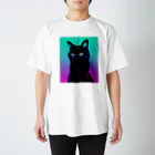 Carbon ＆ Baconのセンチメンタルな日の黒ねこT Regular Fit T-Shirt