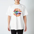 川上牧場のヤマフェスステッカー（橙色） Regular Fit T-Shirt