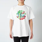 川上牧場のヤマフェスステッカー（虹色） Regular Fit T-Shirt