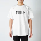MUSUTCH（むすっち） SHOPの手書きMSTCH黒ロゴTシャツ スタンダードTシャツ