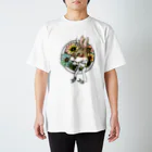 筆ペン画家 原良輔の三つ耳うさぎ２ Regular Fit T-Shirt