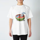 猫原のしの真夏はスイカプールで避暑 Regular Fit T-Shirt