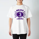 第３ヒートの第３ヒートパープルロゴT Regular Fit T-Shirt