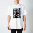 ザウルスガオガオのPUNK ROCKビックプリント Regular Fit T-Shirt