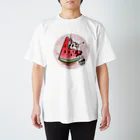 パンダヤサンのスイカのタネププ〜！ Regular Fit T-Shirt