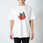 キャリー峰子のスイカ猫 Regular Fit T-Shirt