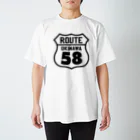 オノマトピアのルート58・沖縄国道58号線（ROUTE 58） スタンダードTシャツ