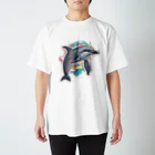 Egg Designerのイルカのお遊戯 Regular Fit T-Shirt