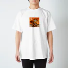 ぶーさん。(雑貨屋パクパク)の西部劇ぶーさん(フル) Regular Fit T-Shirt