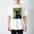 アートワーク探偵のモジャモジャ犬 スタンダードTシャツ