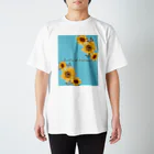 🦋Papillon de la lune🌙のJardin de tournesol（ひまわりの庭）シリーズ スタンダードTシャツ