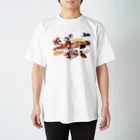 segasworksのネコちゃんたちとトラちゃん（短毛ニャンず） Regular Fit T-Shirt