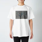 SURF810のSURF 文字(青影) スタンダードTシャツ