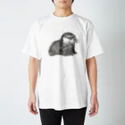 私が欲しいのコツメカワウソちゃん発見(版画風) Regular Fit T-Shirt