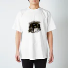 とーる 🇯🇵akabeco/animals/graffitiのカバード　チョコレートドーナツ スタンダードTシャツ