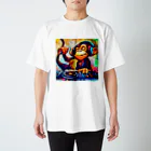 マッスルショッピングのDJさるくん スタンダードTシャツ