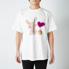 ここちぐらのウサギとヒヨコのTシャツ Regular Fit T-Shirt