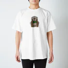 BISCUITのラッコのしおたん お顔むにむに（アップ） スタンダードTシャツ