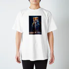 🔥AI art shop🔥のやんちゃな学生風の子犬 Regular Fit T-Shirt