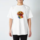 GoodsGalaxyArtのゴールデンレトリバー Regular Fit T-Shirt