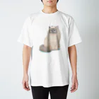 ぽんぽこチャリティのおもち名前入り Regular Fit T-Shirt