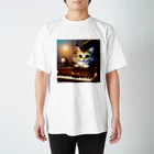 kitten pianistの子猫ピアニスト-1 スタンダードTシャツ