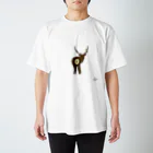 【perie shop】の【エゾシカ🦌】 Regular Fit T-Shirt