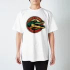 スバルSUZURI店のferocious crocodile 01 スタンダードTシャツ