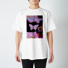 アーティスト 丸尾義久shopの丸尾義久作　ファーストキス 人面蝶 Regular Fit T-Shirt