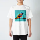 SHININGのカワセミのイラストグッズ Regular Fit T-Shirt