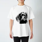 tanajun-junのかわいい子犬のミニチュアダックスフント Regular Fit T-Shirt