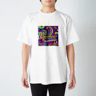 stugio_kの鮮やかなピアノ柄 Regular Fit T-Shirt