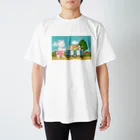 アプリコワークスのくまちゃん・みんなでお散歩 スタンダードTシャツ