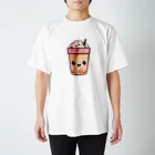 Vasetti_pressのタピオカミルクティー Regular Fit T-Shirt