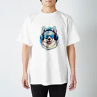 dogsdream8246の夏楽ハスキー スタンダードTシャツ