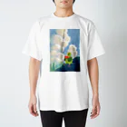 赤卵太郎🥚家族になったぽん太🦜のスイカを食べるぽんちゃん🍉🦜 Regular Fit T-Shirt