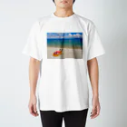 化けわらじ工房の琵琶湖の漂流物 Regular Fit T-Shirt