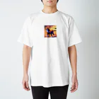 Useponzooのピクセルアート　チーター Regular Fit T-Shirt