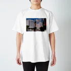 xin_PENTAXの街に蓮の花びらの羽が降って Regular Fit T-Shirt