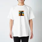 Takumitrustの虹色のゾウ Regular Fit T-Shirt