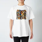 junji8000のネコ科の王者が勢ぞろい Regular Fit T-Shirt