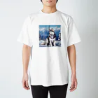 オカメインコのタロのドット絵のシベリアンハスキー Regular Fit T-Shirt